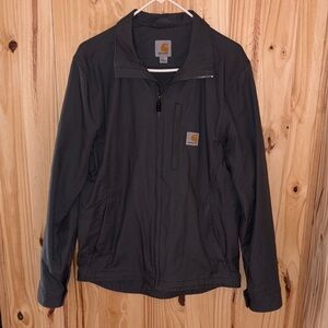 Carhartt Men's Gray Crowley Soft Shell Lightweight Zip Jacket